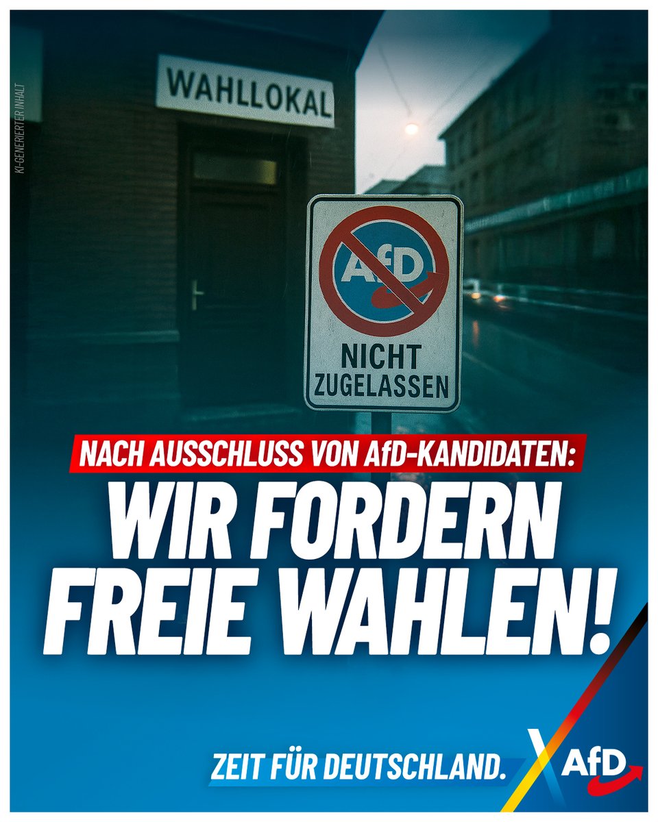 Es ist ein abgekartetes Spiel: Die anderen Parteien haben Angst vor dem Machtverlust und schließen deshalb unsere Kandidaten aus. Der Fall Joachim Paul in Ludwigshafen ist erst der Anfang. Morgen könnte es deine Stadt treffen. Wir fordern freie Wahlen!