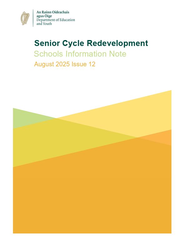 The Department of Education and Youth has published their most up-to-date Senior Cycle Redevelopment Information Note (Issue 12). Stay informed with the latest updates:
buff.ly/xA4PngZ