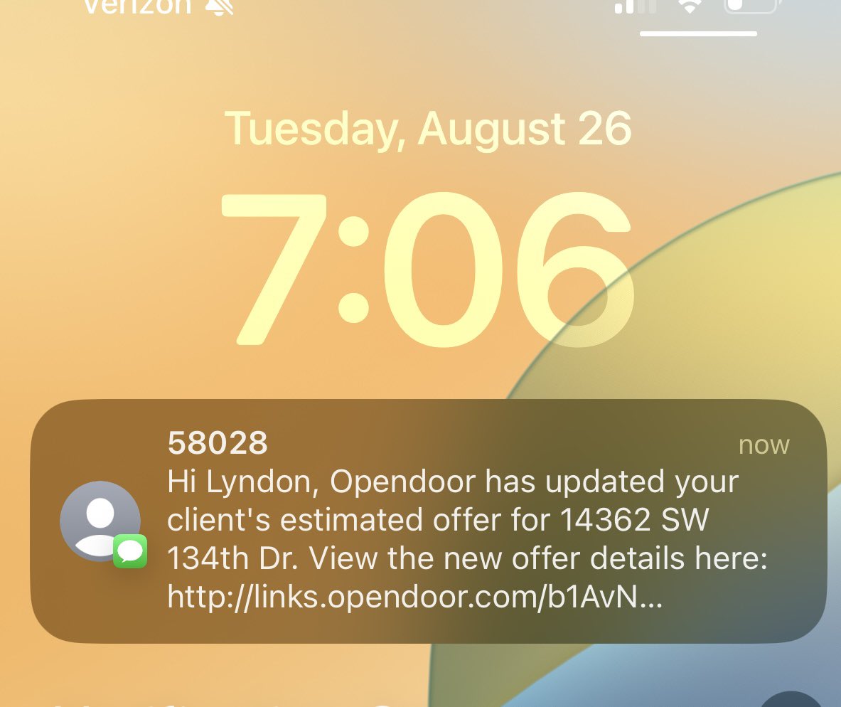 BankSinatra's tweet image. @ericjackson $Open starting to update previously given offers to sellers. It’s small, but it’s helpful for us Realtors, for $open and for the sellers.