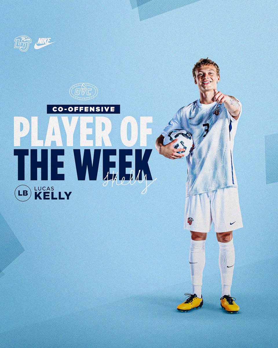 Congratulations to Lucas Kelly on being selected <a href="/OVCSports/">Ohio Valley Conference</a> Co-Offensive Player of the Week!