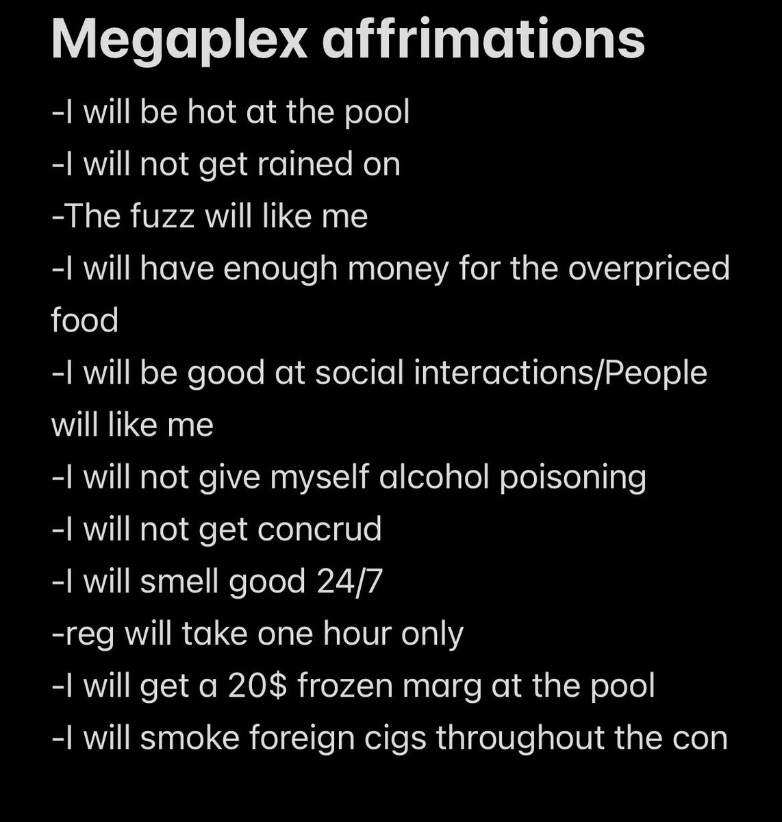 I made this list please do not steal