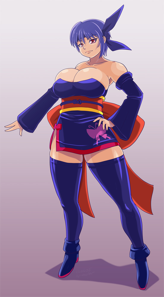 あやね(DOA) 「たのしい過去絵 あやねさん」|ザ★忍者マスターのイラスト