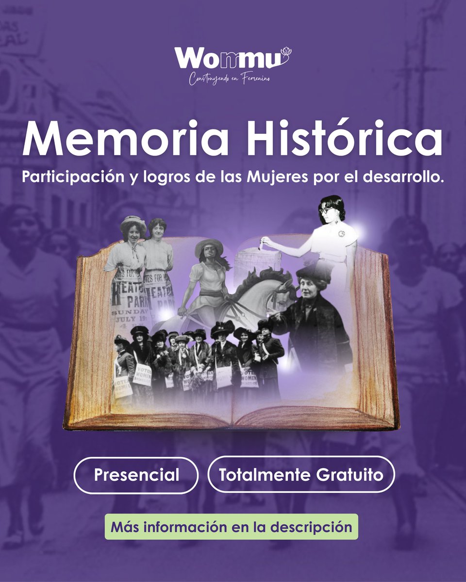 📣 ¡Vuelve el Seminario de Memoria Histórica!
Reflexionemos juntas sobre cómo la memoria de las mujeres es resistencia y acción feminista 💜✊
📍Goethe Institut, Caracas
📅 Miércoles de septiembre | 4:00-6:30 pm
🎟️ Presencial y gratuito. ¡Inscríbete ya!

forms.gle/qcSBk7Aqh8owQ8…