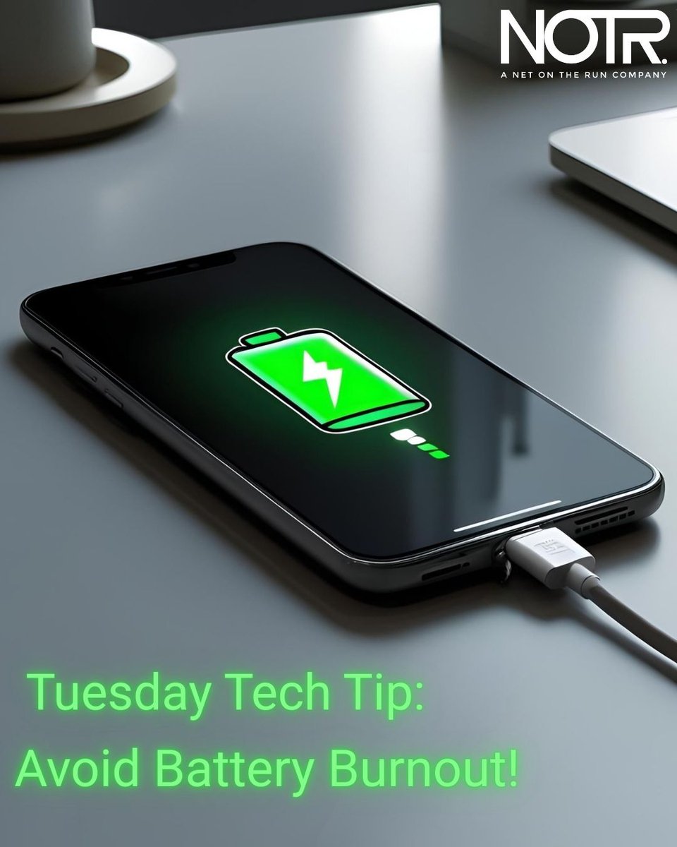 NetOnTheRun's tweet photo. Learn how to avoid battery burnout! 
https://t.co/aQ7ze5aVpz

#TechLife #BatteryHealth #TechTipTuesday https://t.co/4EV2jZp2cM