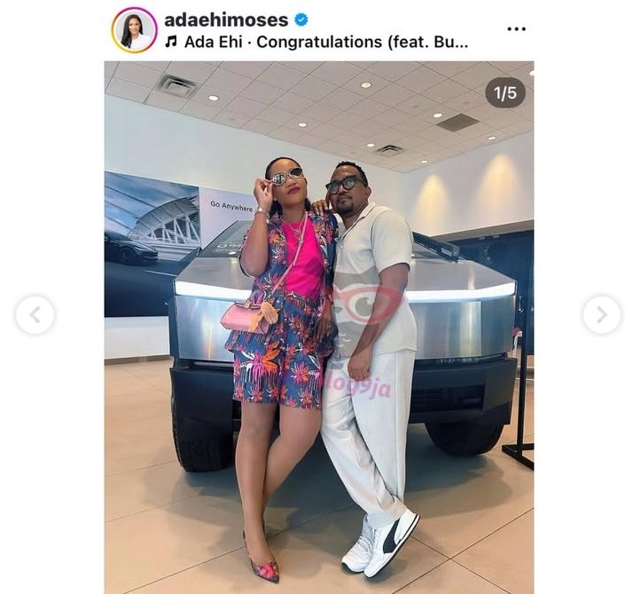 instablog9ja's tweet image. Gospel singer Ada Ehi Moses splashes millions to acquire a Cybertruck.