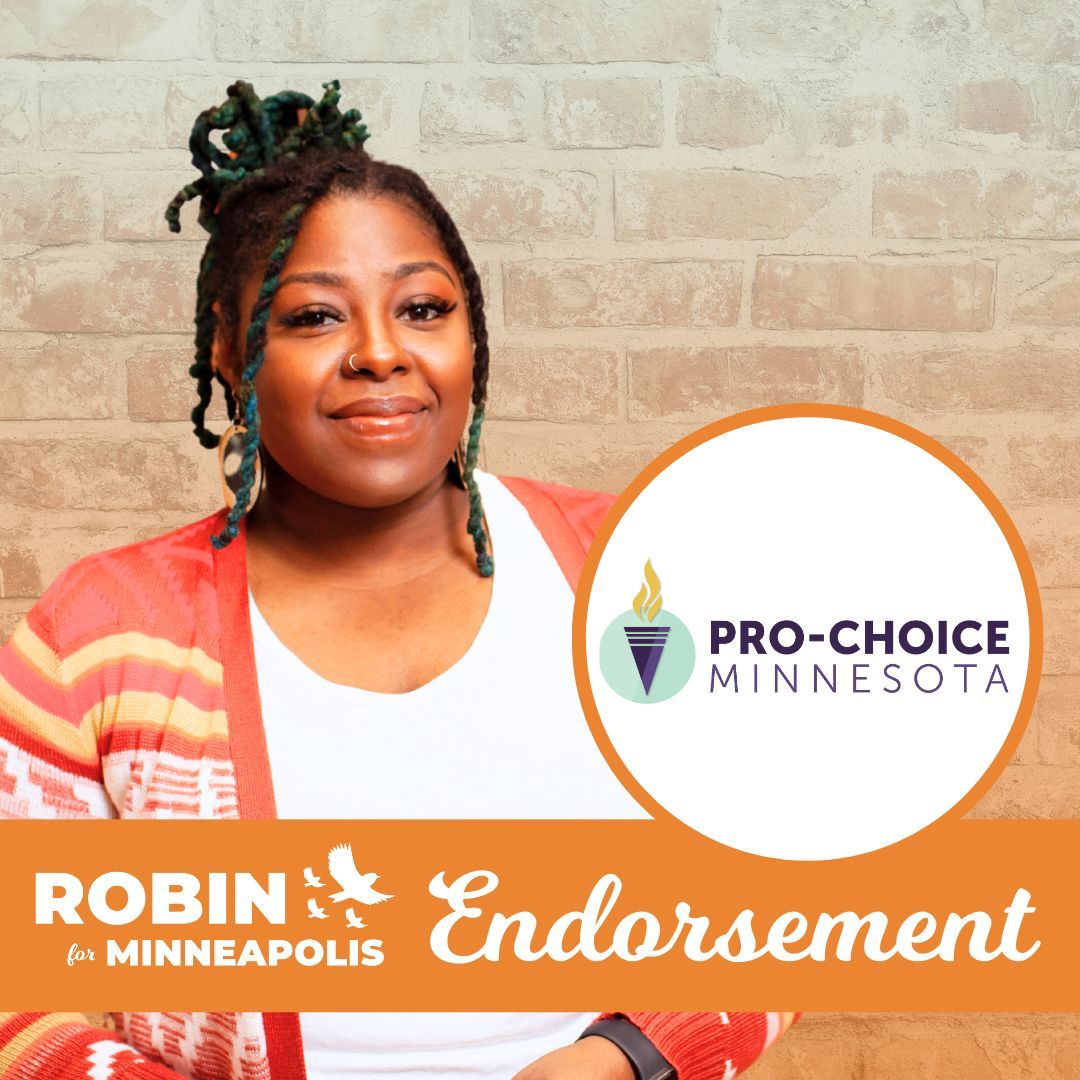 Robin4mpls (@robin4mpls) on Twitter photo I am incredibly honored to have earned the endorsement from <a href="/ProChoiceMN/">Pro-Choice MN</a> this year. Reproductive freedom is a human right. In Minneapolis, I will always fight for bodily autonomy, and I am ready to continue championing access to healthcare in a four-year term on City Council. I am incredibly honored to have earned the endorsement from <a href="/ProChoiceMN/">Pro-Choice MN</a> this year. Reproductive freedom is a human right. In Minneapolis, I will always fight for bodily autonomy, and I am ready to continue championing access to healthcare in a four-year term on City Council.
