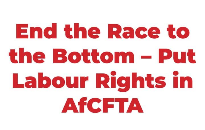 ALREI_Africa's tweet photo. An AfCFTA that serves workers, not profits!  
Africa’s economic integration must not lead to a race to the bottom in labour standards.  
We reject growth that boosts numbers but fails to create real jobs!

✊🏾 We demand:  
✅ Clear inclusion of labour rights and standards in the AfCFTA  
✅ The creation of decent jobs, not jobless growth  
✅ Recognition that workers’ rights are human rights

For an AfCFTA that upholds dignity, social justice, and human-centered development!

📍 Accra – Black Star Square  
📅 29 August 2025  
⏰ 07:00 AM – 1:00 PM
Join us for the "Pan-African Rally for Debt Cancellation". Come one, come all; your voice counts.
#AfCFTA #WorkersRights #SocialJustice #DecentJobs
@AkhatorO @profhod @Julehomevoh