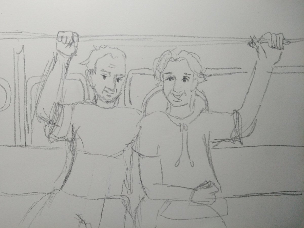 divisreina's tweet image. thomas and vincent in a jeepney! (sweet naman at swerte nila, 'di masikip...) bonus entry! 
#PinoyclaveWeek2025 #PinoyclaveWeekDay2 
Pampublikong Transportasyon (Public Transportation)