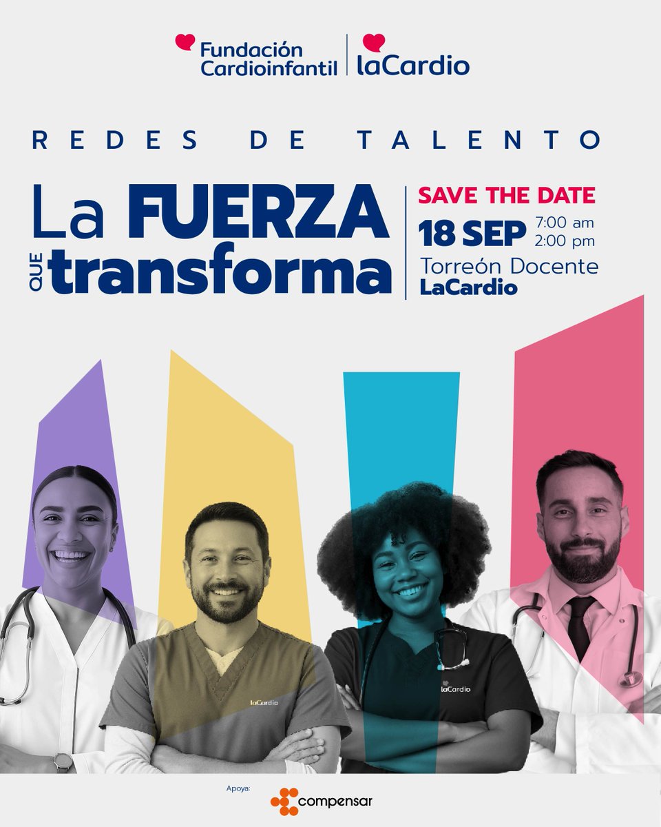 💡 Redes de talento, la fuerza que transforma.
Este 18 de septiembre hablaremos de salud mental, diversidad, economía silver, digitalización y más.

📍 Auditorio Torreón Docente - LaCardio
🕢 7:30 a.m.
👉 Inscríbete:cutt.ly/1rJGn1Wu
