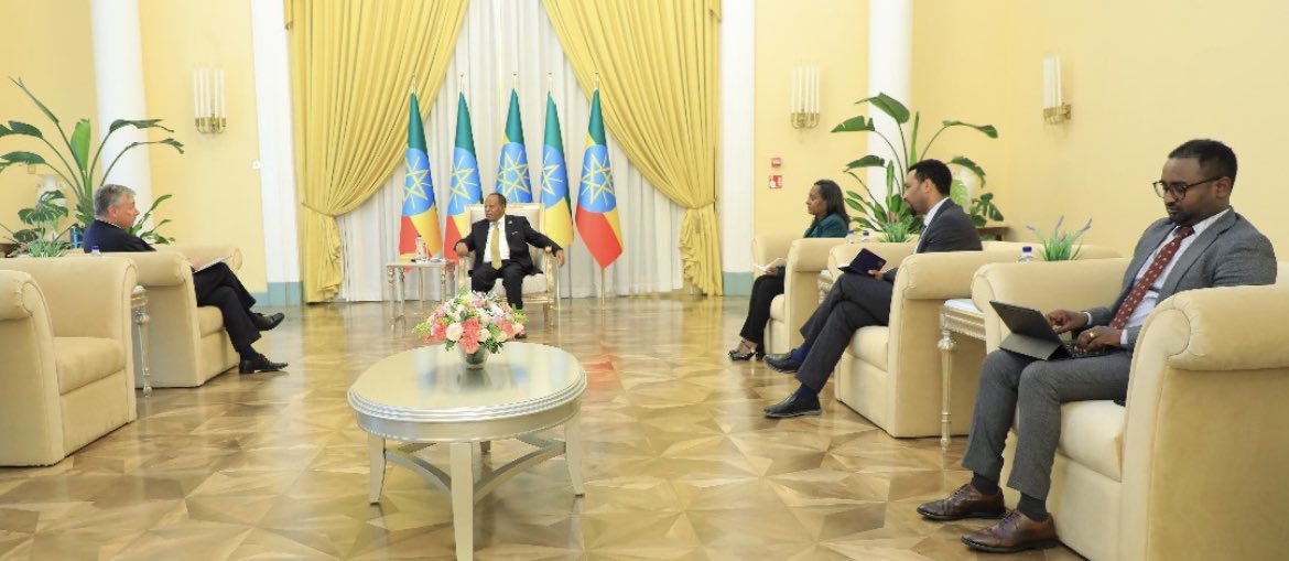 President Taye A Selassie bid farewell to the Ambassadors of Switzerland🇨🇭and Malta🇲🇹to Ethiopia.The President thanked them for their dedication in strengthening the bilateral relations between their respective countries and Ethiopia, wished them success in their new assignments.