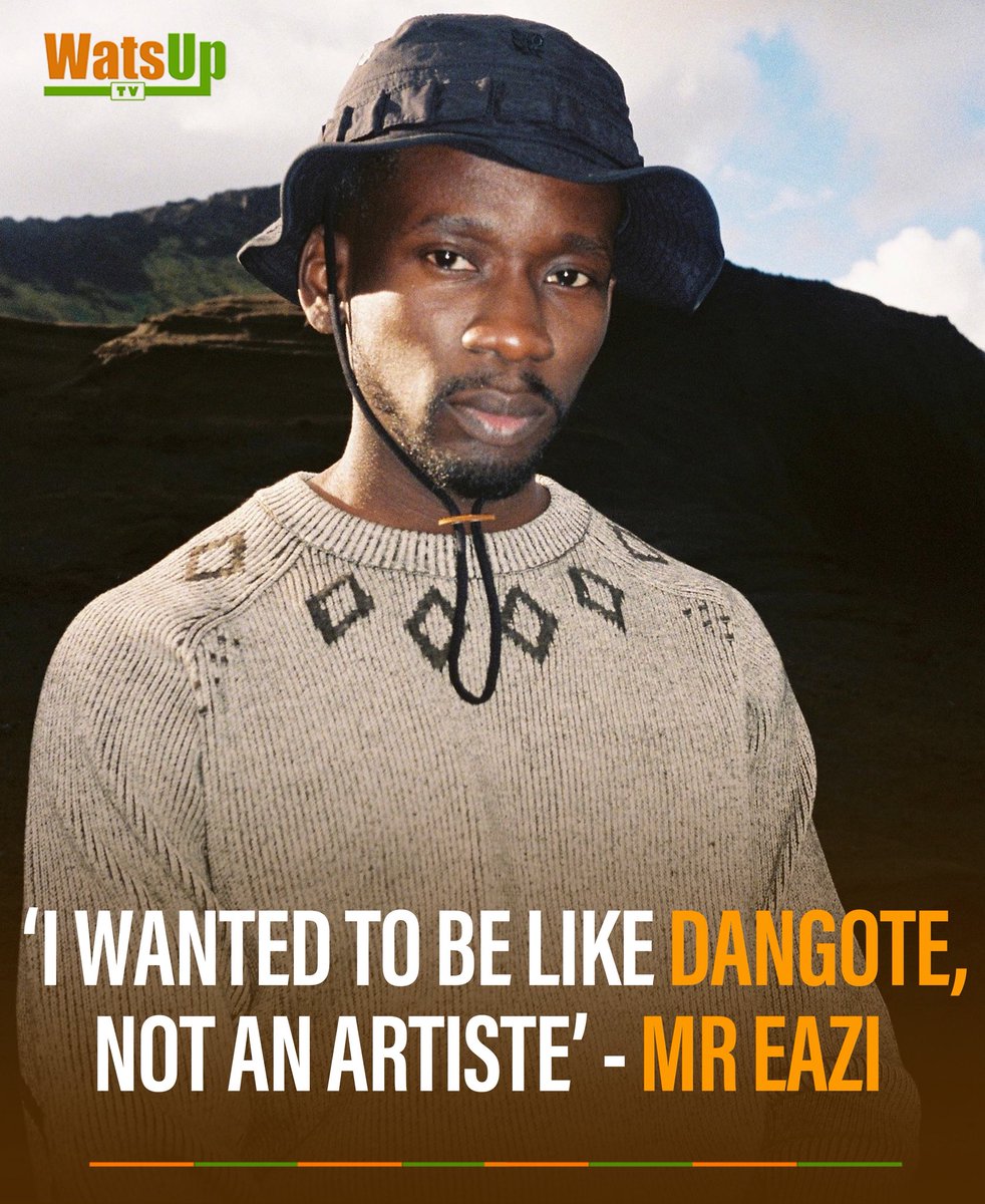 ‘I Wanted To Be Like Dangote, Not An Artiste’ – Mr Eazi

#WatsUpTV #WatsUpTVNEWS #DatsWatsUp