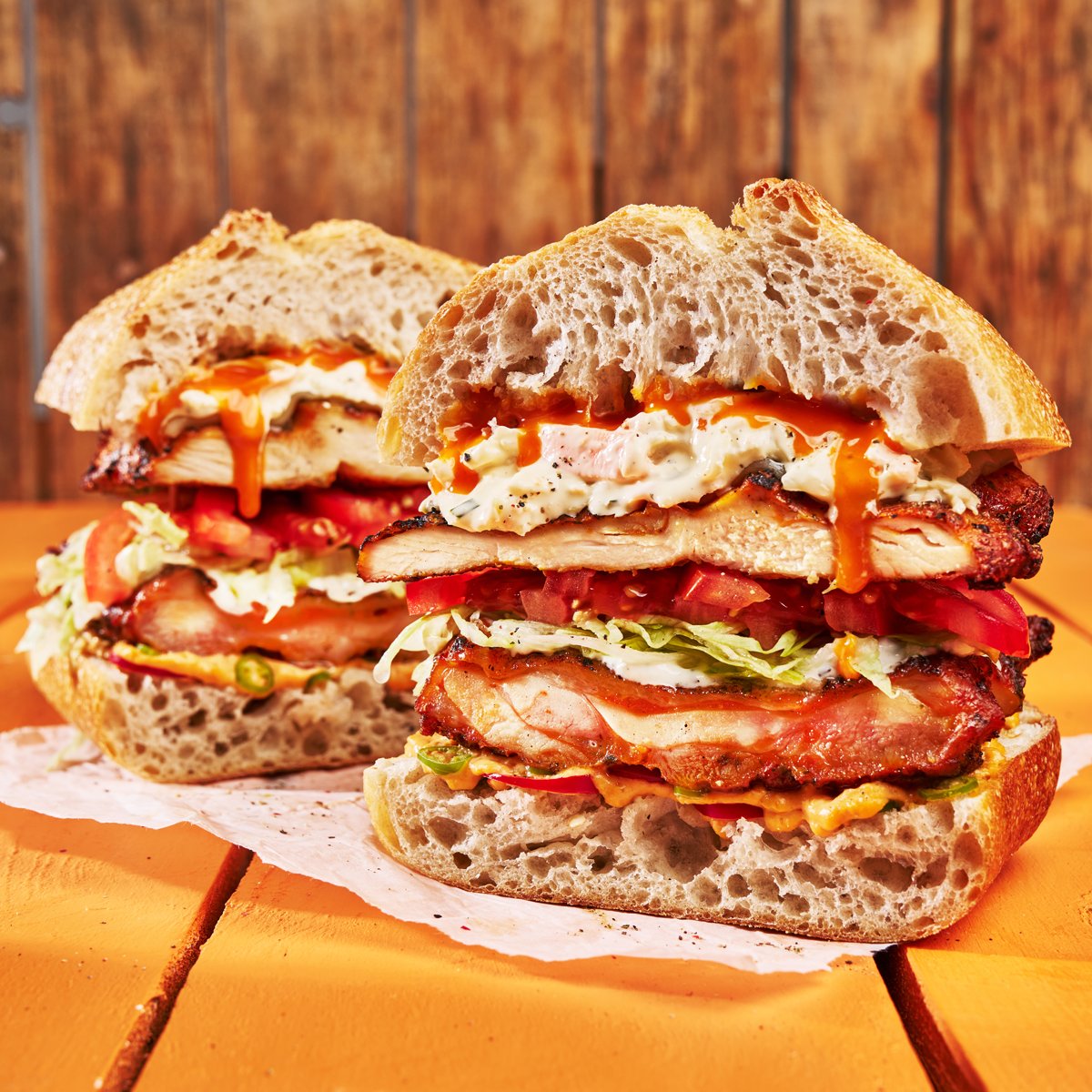 The Sandwich King Sizzling Sando 🥪🔥 

Created by the Sandwich King himself, this beast stacks our award-winning Sizzling Shawarma Chargrilled Chicken Boneless Thigh (120g) and our Sizzling Original Chargrilled Chicken Fillet (150g). 

See more here > meadowvalefoods.co.uk/about/menu-ide…