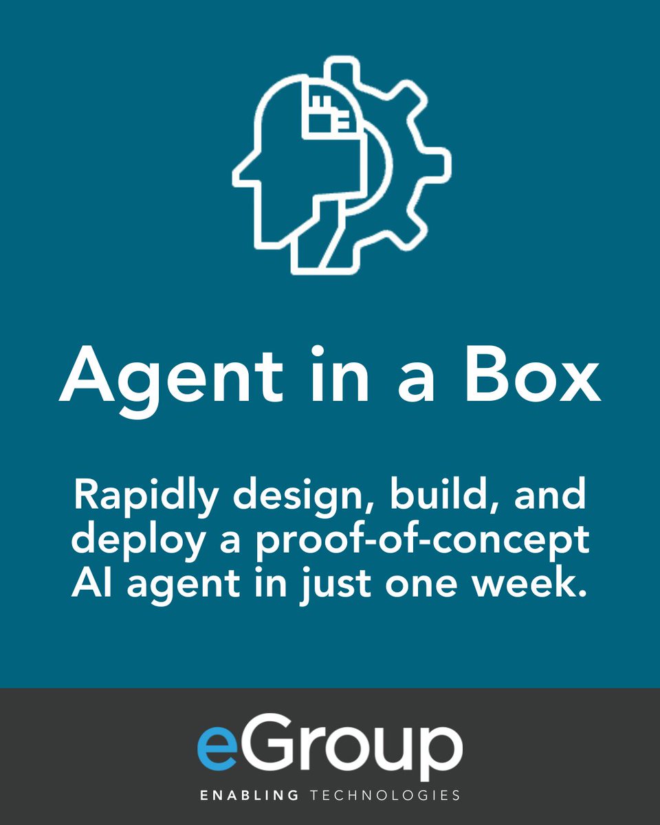 Ready to see what #AIAgents can do for your business? Agent-in-a-Box makes it easy to explore the power of intelligent #automation without a heavy lift.  

Get a fully functional, tailored #AI agent, guidance on deployment, &amp; a roadmap for scaling. 
 
👉 bit.ly/4mxfauF