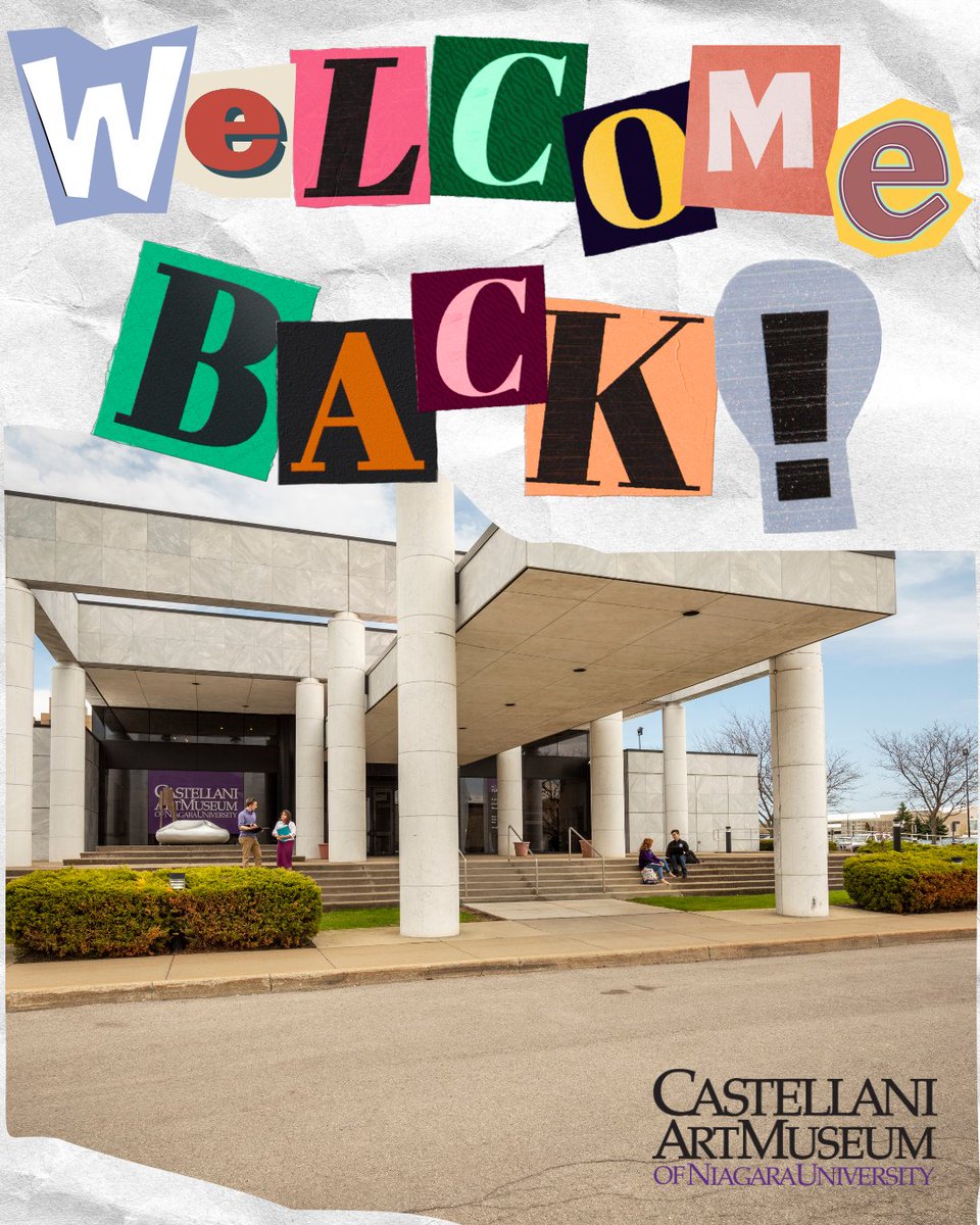 🎉 Welcome Back, Niagara! 🍂✨

The Castellani Art Museum is ready to kick off an inspiring new season as we welcome our Niagara University students, faculty, and community members back to campus! Info here: castellaniartmuseum.org/programs/calen…
