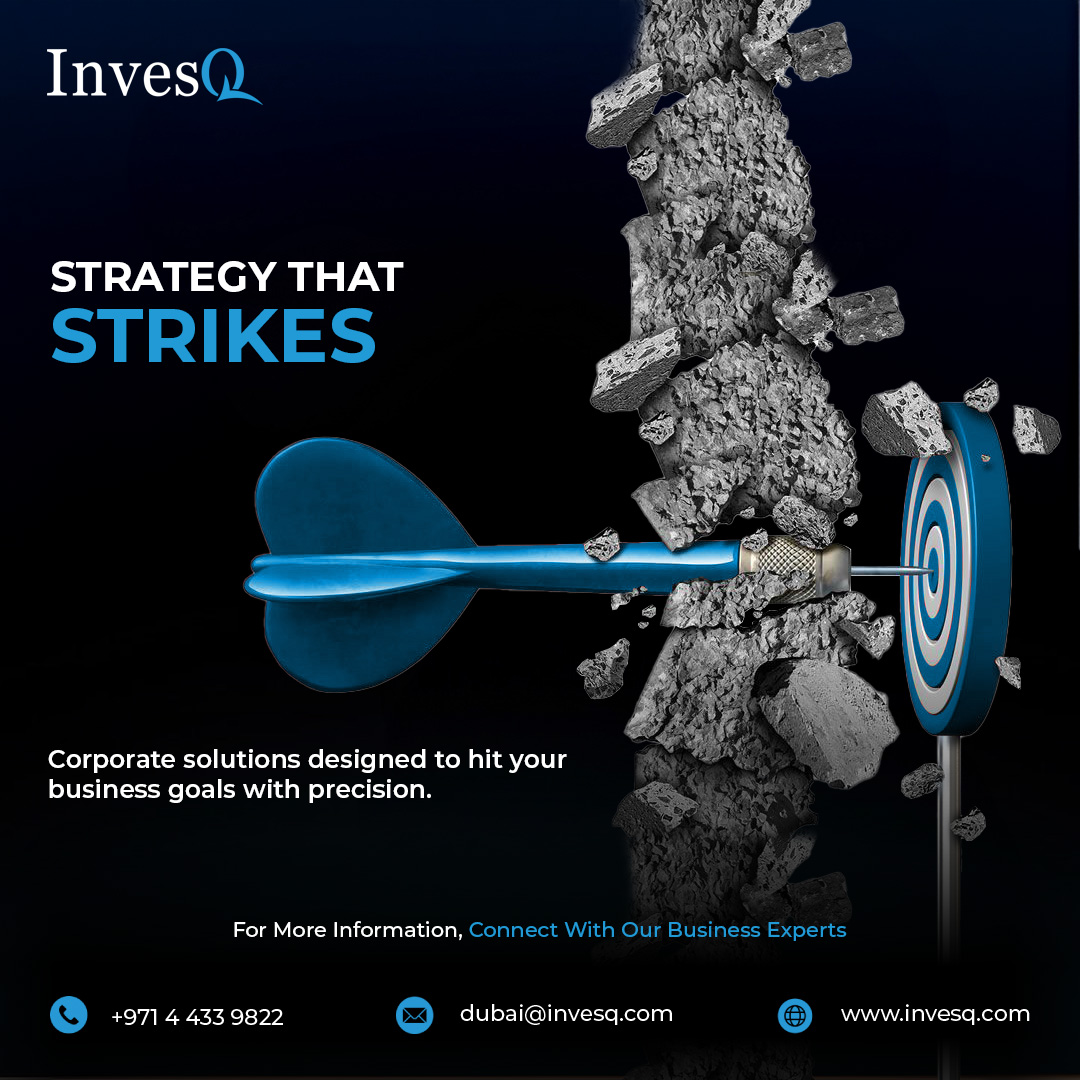 InvesQ_AE's tweet photo. 🎯 Strategy that Strikes
At InvesQ, our corporate solutions are crafted to hit your business goals with precision and impact. 🚀

#InvesQ #Dubai #UAE #DubaiBusinessSetup #BusinessGrowth https://t.co/42M3xoPv6t