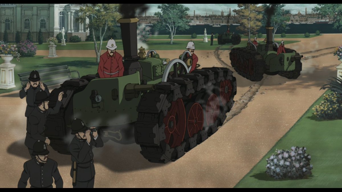 懐かしのスチームボーイに登場したイギリス軍の蒸気戦車の食玩が出てき