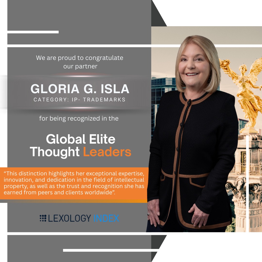 isladelcampo's tweet photo. ¡Felicidades a nuestra socia Gloria G. Isla por ser reconocida en los Global Elite Thought Leaders en IP – Trademarks!

Un reconocimiento a su experiencia y liderazgo internacional. 🌍✨

https://t.co/Yr581qVofN 

#IslaDelCampoAbogados #PropiedadIntelectual #MujeresLíderes https://t.co/CHjpRYY5j0
