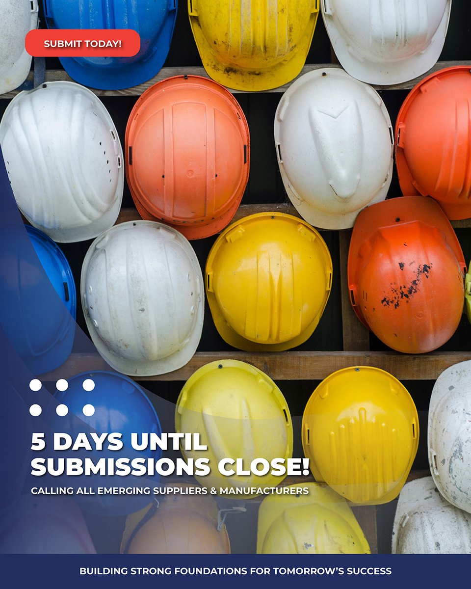 ✅ SABS/SANS compliant
✅ BBBEE Level 1–3
✅ Tax compliant &amp; registered
✅ Black-owned (women, youth, military vets, persons with disabilities)
✅ CSD registered

📅 Deadline: 31 August 2025 | 11:00AM
📩 Submit: Newsupplier@nhfc.co.za

3/3
#EmergingSuppliers #SupportLocal