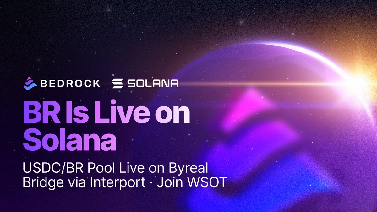 1/ Big news: BR is now live on @solana 🚀 You can now bridge BR from BNB →  Solana via @InterportFi, secured by @chainlink CCIP for reliable  cross-chain delivery. This is our