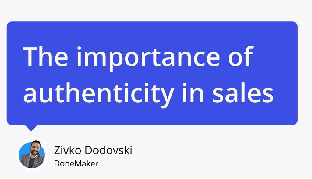 Little did I know that this journey would teach me a lesson that would become the cornerstone of my career – the importance of authenticity in sales calls.

Read the full article: ▸ lttr.ai/AZ9M1

#Sales #Business #LinkedIn #ColdOutreach #DoneMaker #BusinessGrowth