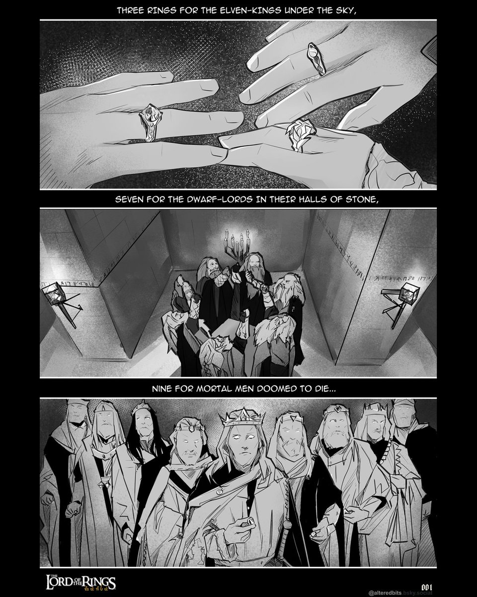 Going to ignore how hard this might be and just try it 🖋️

#LOTR x #manga