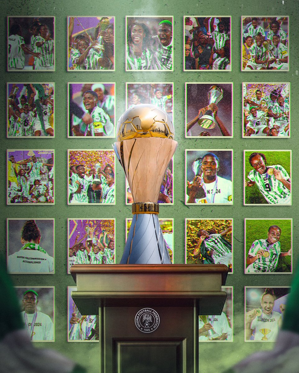 NGSuper_Falcons's tweet image. So good, we had to do it the 10th time. 🏆

Happy one-month anniversary of #MissionX. 💚

#WAFCON2024 | #SoarSuperFalcons