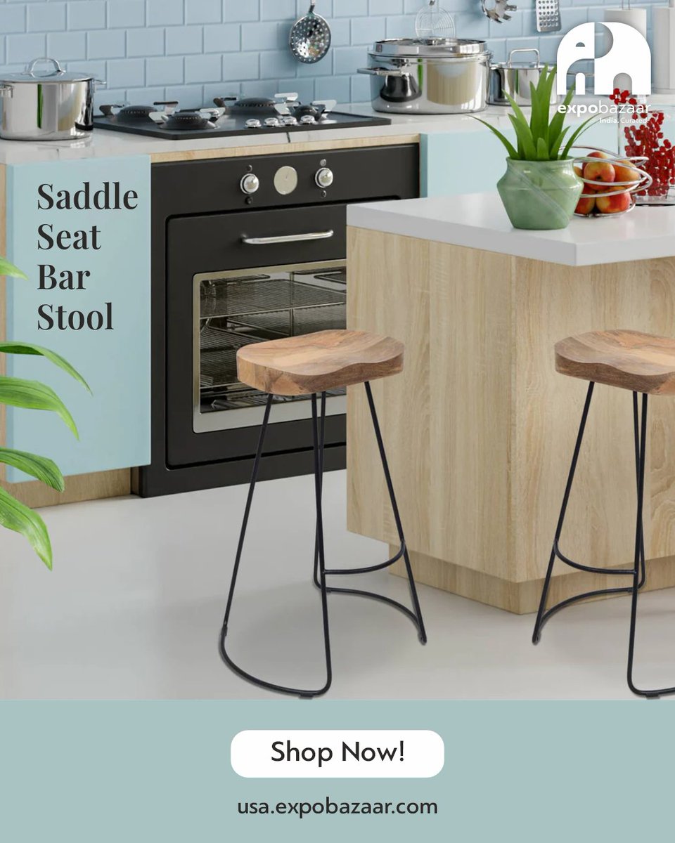 expobazaarindia's tweet image. Style meets comfort ✨
Upgrade your dining or bar space with our Saddle Seat Bar Stool (Set of 2), where premium craftsmanship meets versatile design.

👉 Shop now at zurl.co/3jgi8 
#BarStoolStyle #HomeDecorUSA #ModernLiving #FurnitureGoals #ExpobazaarUSA