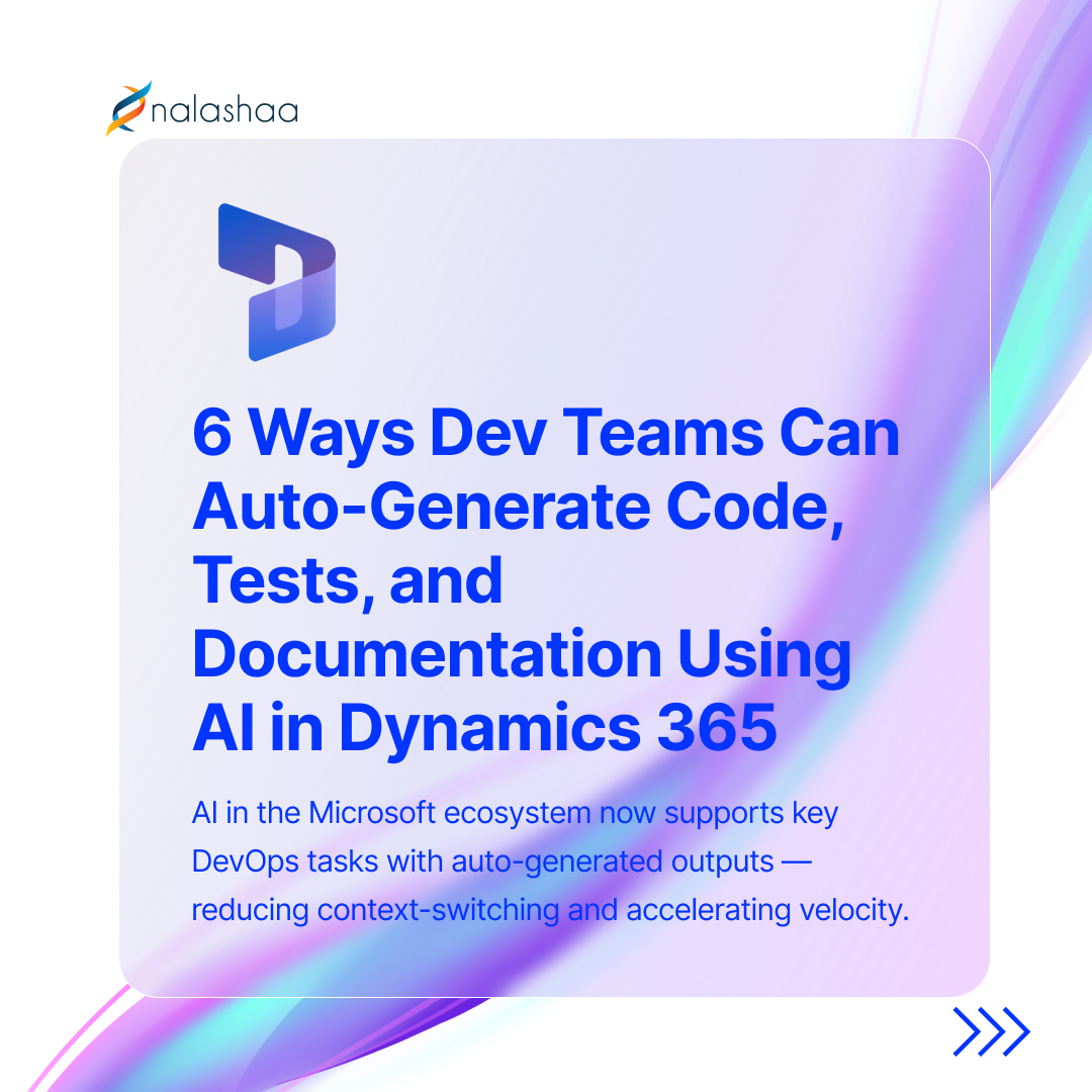 NalashaaDigital's tweet image. Dynamics 365, along with GitHub Copilot and Azure DevOps, now supports AI-powered generation of scripts, test cases, RCAs, and documentation — directly inside your delivery toolchain.

Learn More: nalashaadigital.com/dynamics-365/a…

#Dynamics365Dev #DevOpsAutomation #GitHubCopilot