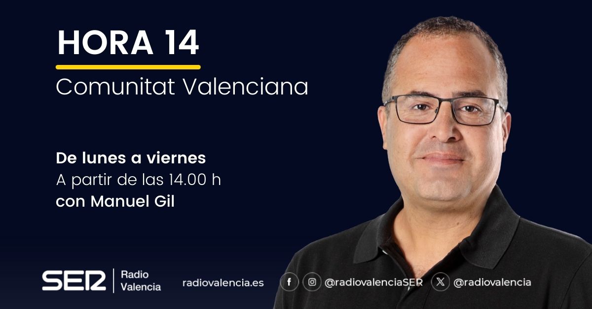 🎙 Escucha cuando quieras toda la actualidad de este martes 26 de agosto de 2025 en:
▶️ Hora 14 Comunitat Valenciana: cadenaser.com/audio/17562114…
▶️ Hora 14 Valencia: cadenaser.com/audio/17562123…
