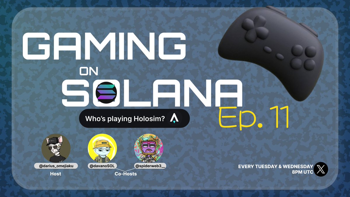 Darius🔸𖤍 (@darius_omejiaku) on Twitter photo For those of us living under a rock (cause you've gotta be living under a rock if you don't know this) 🌝
Holosim Season 1 is ongoing with $35,000 in prizes...
Brought to you by @solfare & <a href="/staratlas/">Star Atlas (Summer) 🚀☀️🌴</a>
Tonight, 8:00PM UTC, we'll be having a little chat about that...
Set your For those of us living under a rock (cause you've gotta be living under a rock if you don't know this) 🌝
Holosim Season 1 is ongoing with $35,000 in prizes...
Brought to you by @solfare & <a href="/staratlas/">Star Atlas (Summer) 🚀☀️🌴</a>
Tonight, 8:00PM UTC, we'll be having a little chat about that...
Set your