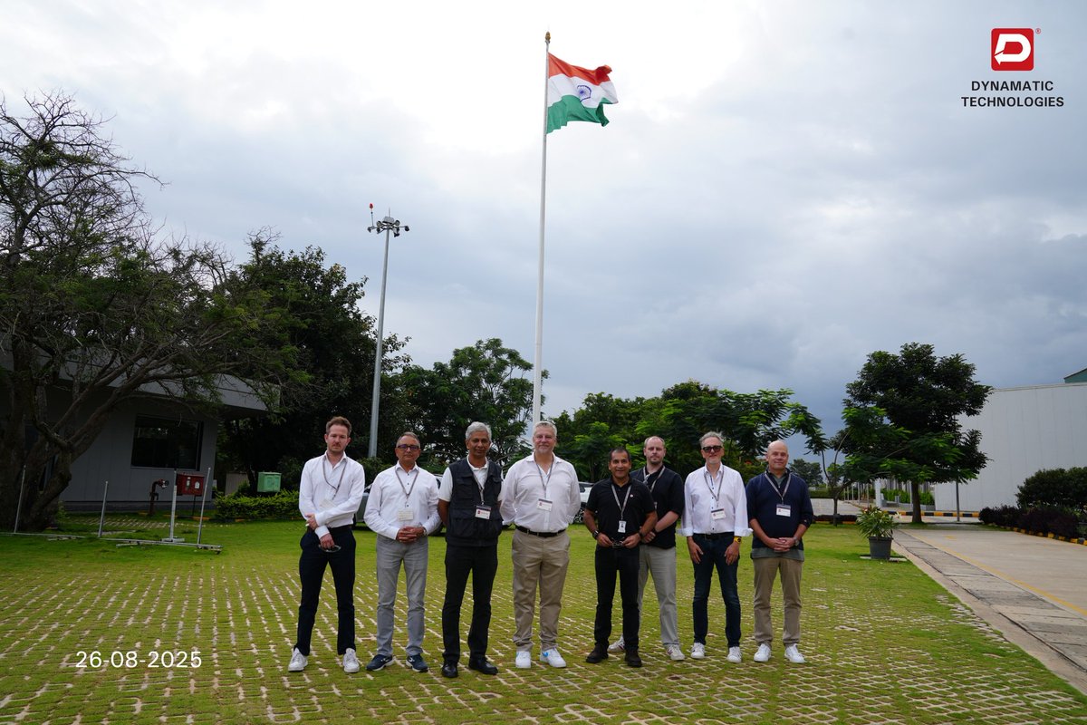 DynamaticTech's tweet image. It was a pleasure hosting a senior leadership group from ThyssenKrupp led by Patrick Marous  CEO  - BU solutions and Board Member MX and Gopi Hanumanthappa, MD, TK Aerospace India at Dynamatic Aerotropolis today.