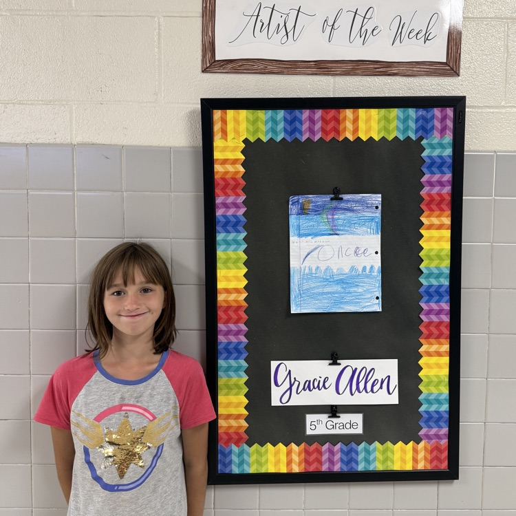 Artist of the Week this week is Gracie Allen. Congrats!