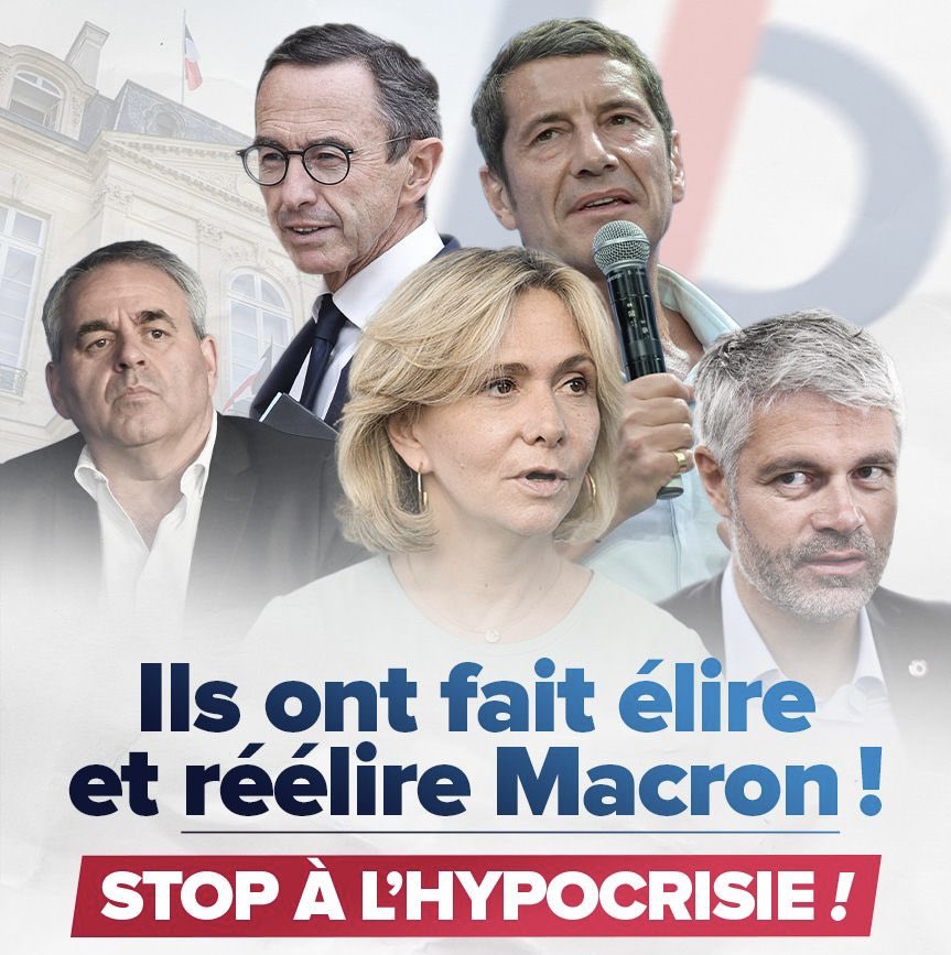 Les LR voteront la confiance au gouvernement !!

- 3400 milliards de dette 
- immigration massive, mortifère et incontrôlée 
- École, hôpital en déliquescence 
- Policiers attaqués, narcotrafic qui se développe partout
- antisémitisme ++

LR veulent garder leur poste !
TRAÎTRES !