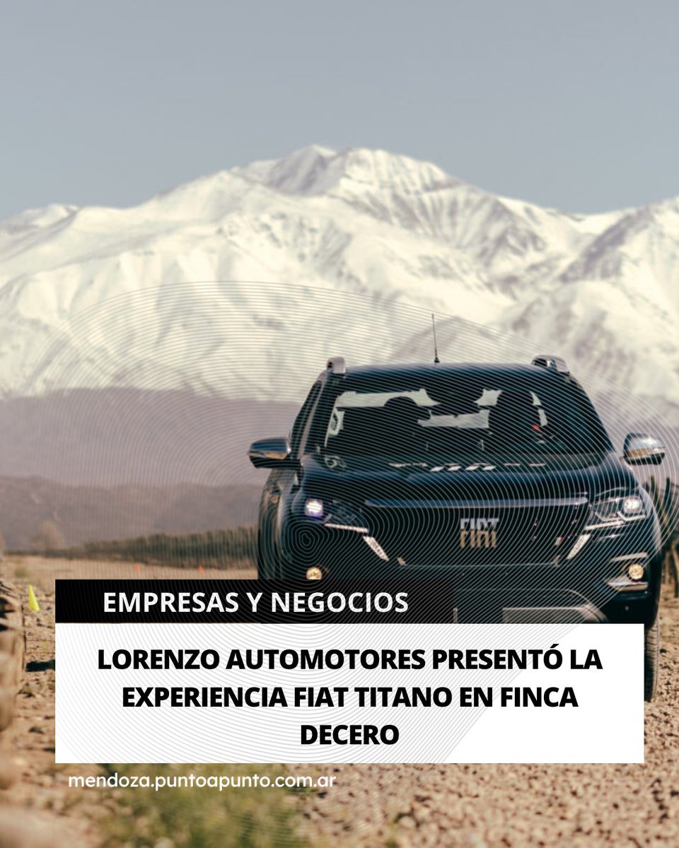 La Titano, representa el ingreso de Fiat al segmento de las camionetas de una tonelada, compitiendo directamente con modelos consolidados como Hilux, Amarok y Ranger.

mendoza.puntoapunto.com.ar/lorenzo-automo…
