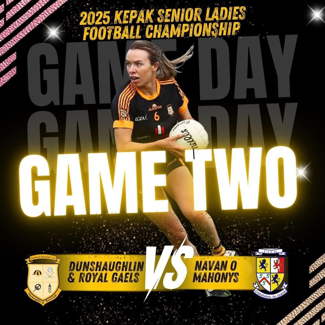 Dunshaughlin & Royal Gaels (@dunshaughlingaa) on Twitter photo 🔥 Game 2 Incoming! 🔥
Our Minnis Developments Ltd. Sponsored Ladies 1st Team are back in action this Thursday at 7.30pm at home in Dunshaughlin as they face Navan O’Mahonys.
We need your support on the sideline your voices make the difference! 📣
<a href="/meathladiesMLGF/">Meath LGFA</a> 🔥 Game 2 Incoming! 🔥
Our Minnis Developments Ltd. Sponsored Ladies 1st Team are back in action this Thursday at 7.30pm at home in Dunshaughlin as they face Navan O’Mahonys.
We need your support on the sideline your voices make the difference! 📣
<a href="/meathladiesMLGF/">Meath LGFA</a>