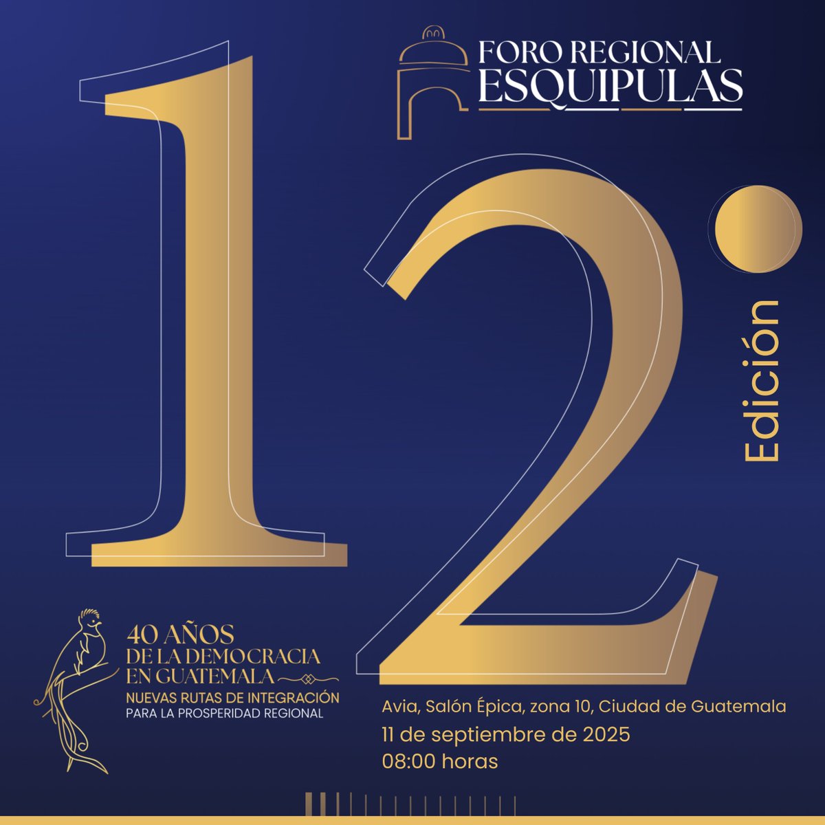 ✨ El 11/09/25, Guatemala será el epicentro del diálogo democrático con la 12.ª edición del #FRE2025.
🗣️ Olinda Salguero: “Un punto de encuentro donde la memoria de la paz y el anhelo de una Centroamérica unida tracen las rutas del futuro.”
🔗Registrate en fororegionalesquipulas.org