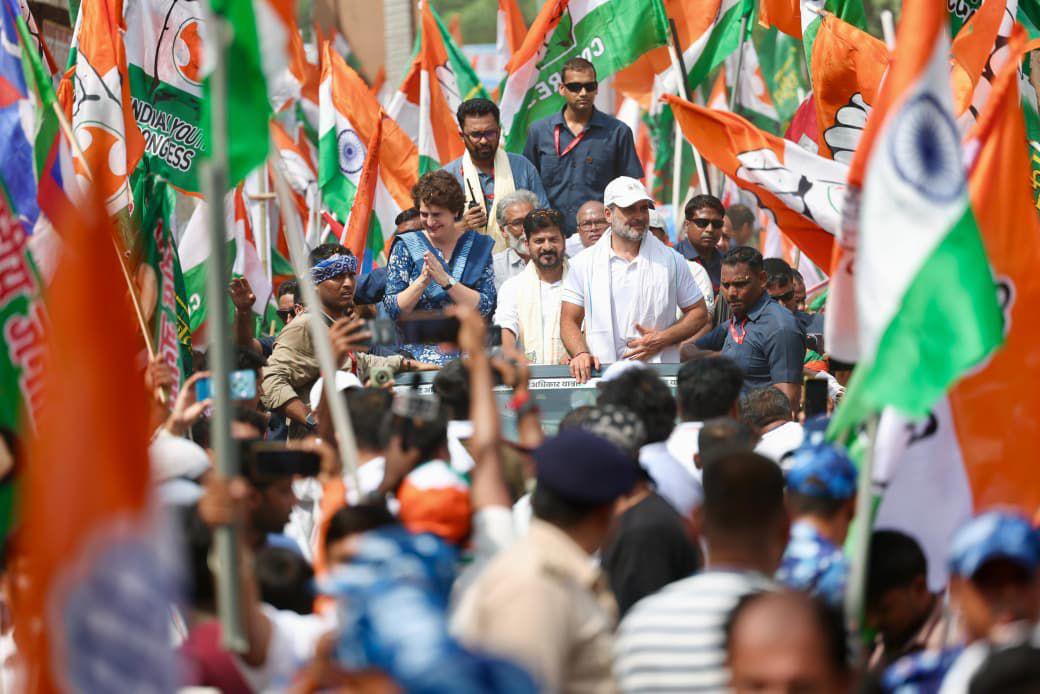 revanth reddy in voter adhikar yatra 1