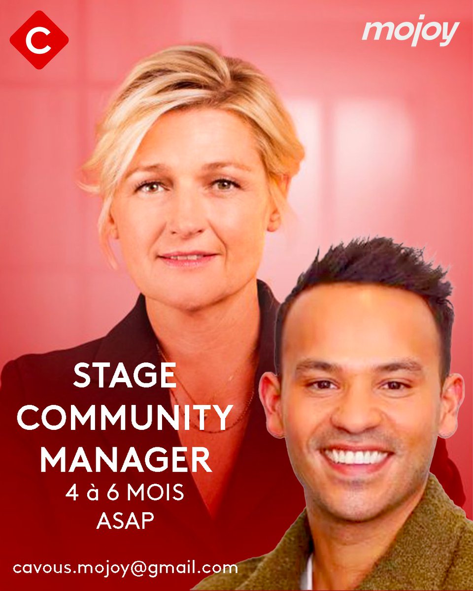 🔴 Dernier appel #Stage #CM #CàVous
ll nous reste une place en stage pour rejoindre nos 3 titulaires CM et un stagiaire.

📅 Démarrage ASAP
📧 cavous.mojoy@gmail.com