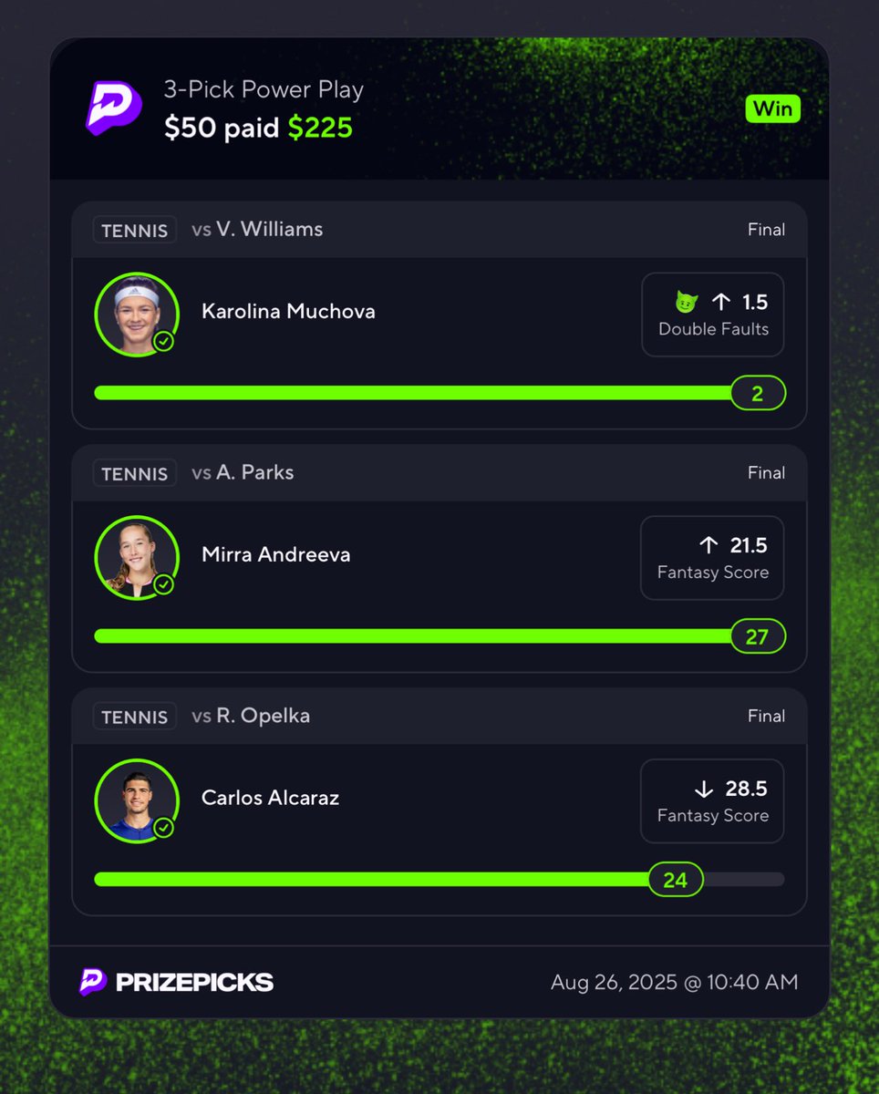 Last night‼️🎾Tennis