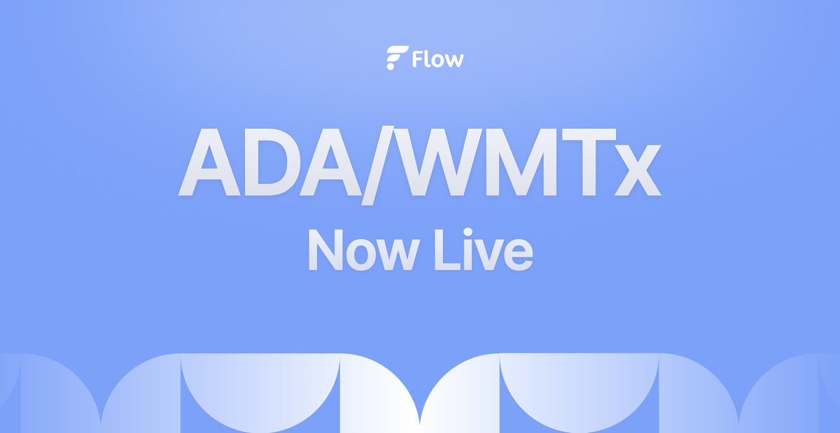 We're excited to announce that WMTx is now listed as a collateral asset.

Next listings will be live soon.

Link: 🕹 flowlending.org