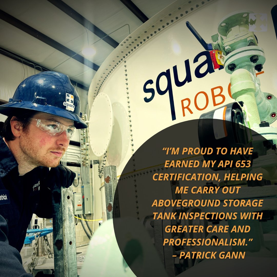 squarerobots's tweet image. Proud to recognize our field engineers Felipe & Patrick for achieving their API Certification. Their expertise strengthens Square Robot’s ability to deliver safe, reliable in-service inspections.
#API #engineering #tankinspection
#SquareRobot #Excellence