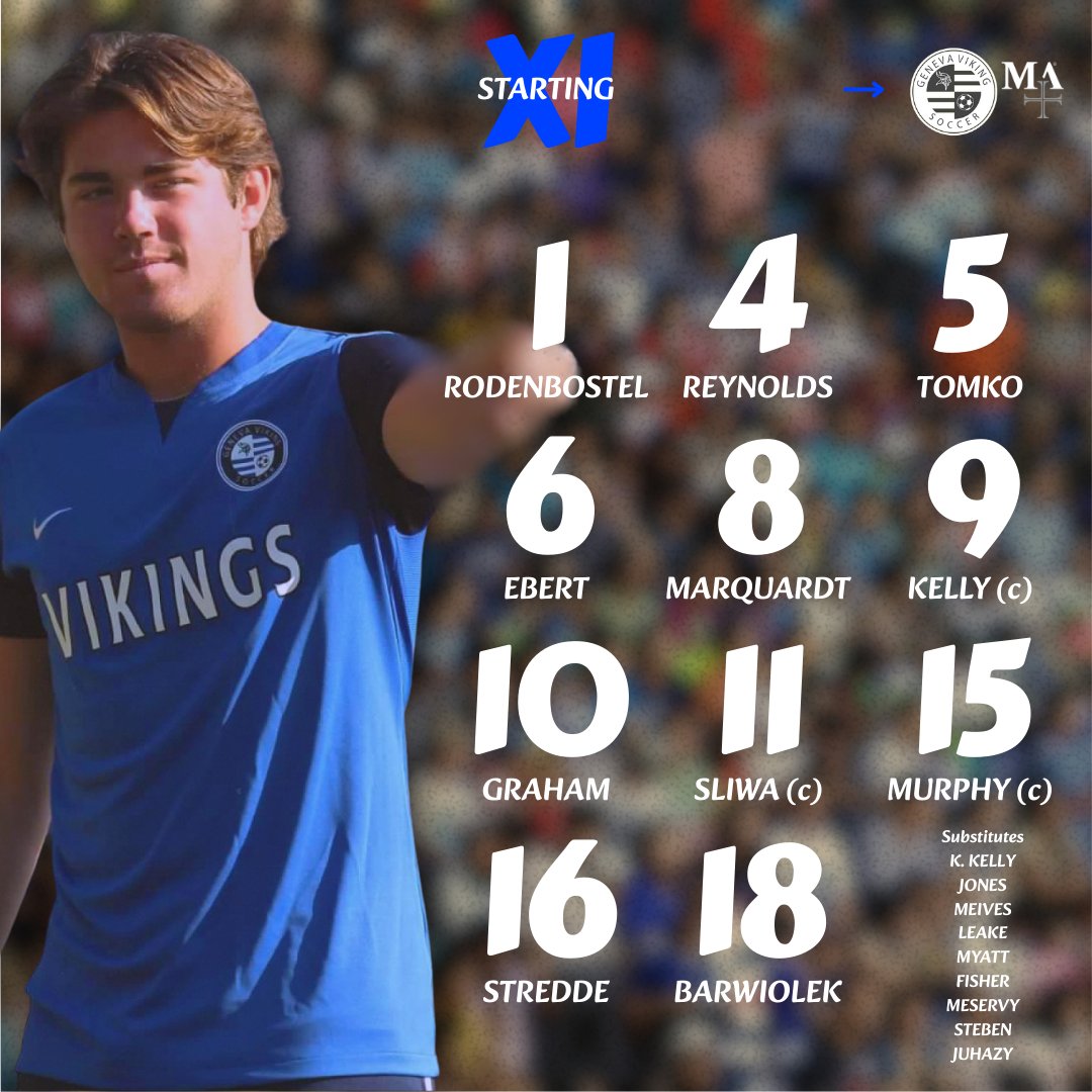🥁Here it is...

The first starting line-up of 2025/26!🔵👊

#GHSMA || #VikingSoccer