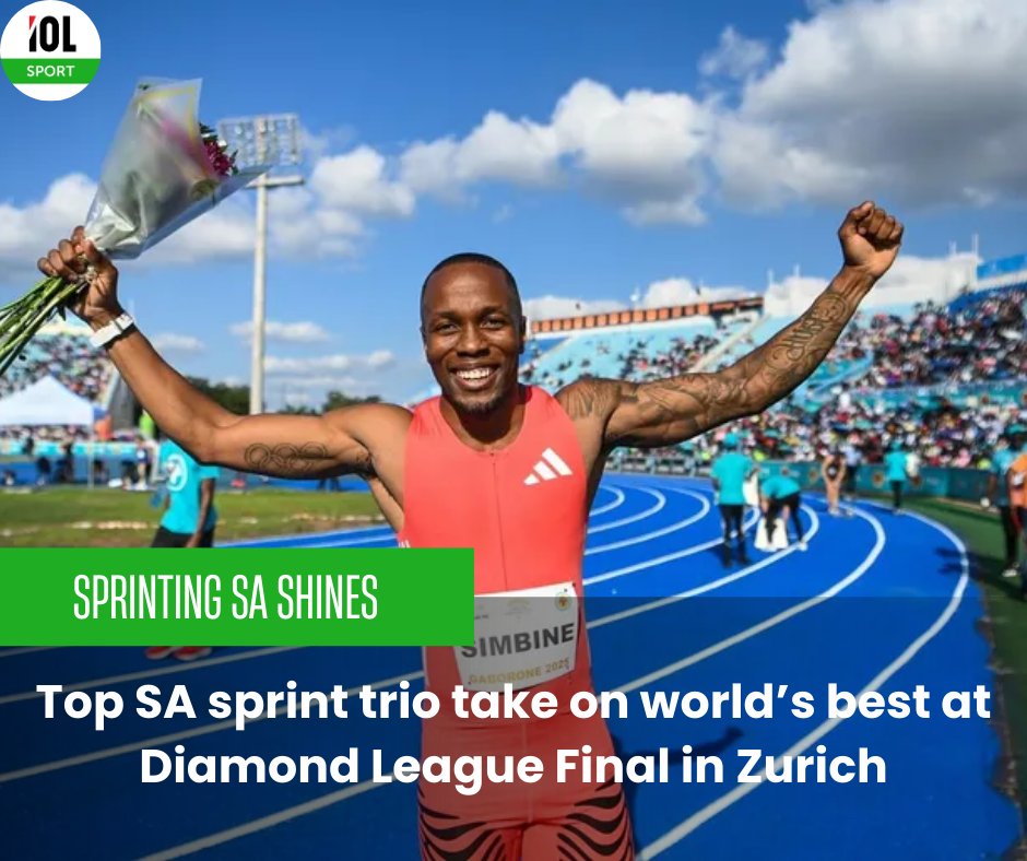 Akani Simbine, Shaun Maswanganyi, and Bayanda Walaza lead SA’s charge in the 100m at the Diamond League final in Zurich.
#DiamondLeague #SprintStars #TeamSouthAfrica #AkaniSimbine #ShaunMaswanganyi #BayandaWalaza #Athletics #100millionsmart 
Read on tinyurl.com/38sje2sh