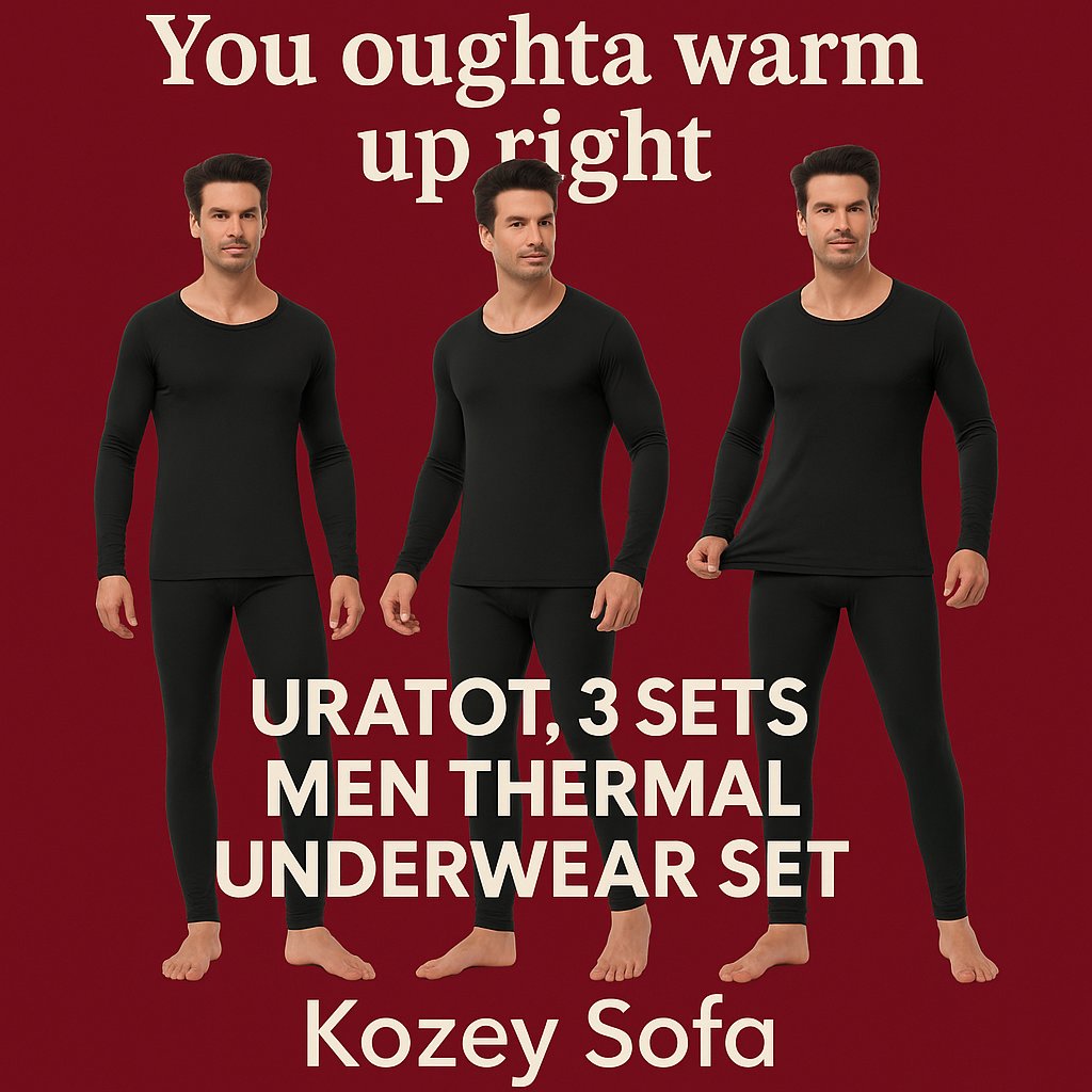 kozeysofa's tweet photo. ❄️ Cold mornings? No problem!
Stay toasty with the URATOT 3 Sets Men Thermal Underwear Set—built for hunters, campers, and every Southern gent who knows comfort is king.
Shop now 👉 https://t.co/JssAUPY55a
#KozeySofa #StayWarmYall #OutdoorGear #ThermalWear https://t.co/i96GgEznCU