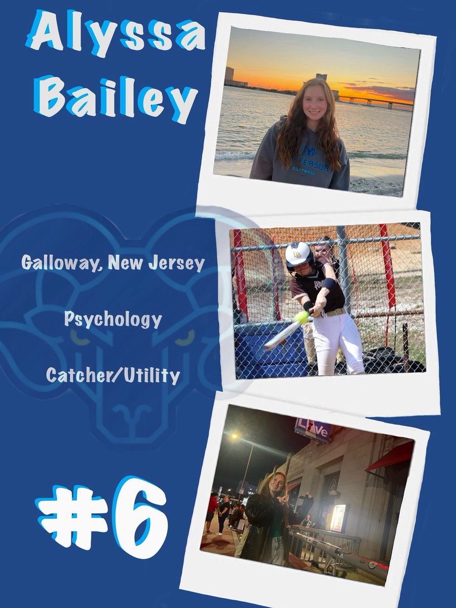 Introducing freshman Alyssa Bailey from Galloway, NJ. Welcome to the team Alyssa!
<a href="/Alyssabailey_6/">Alyssa Bailey</a>