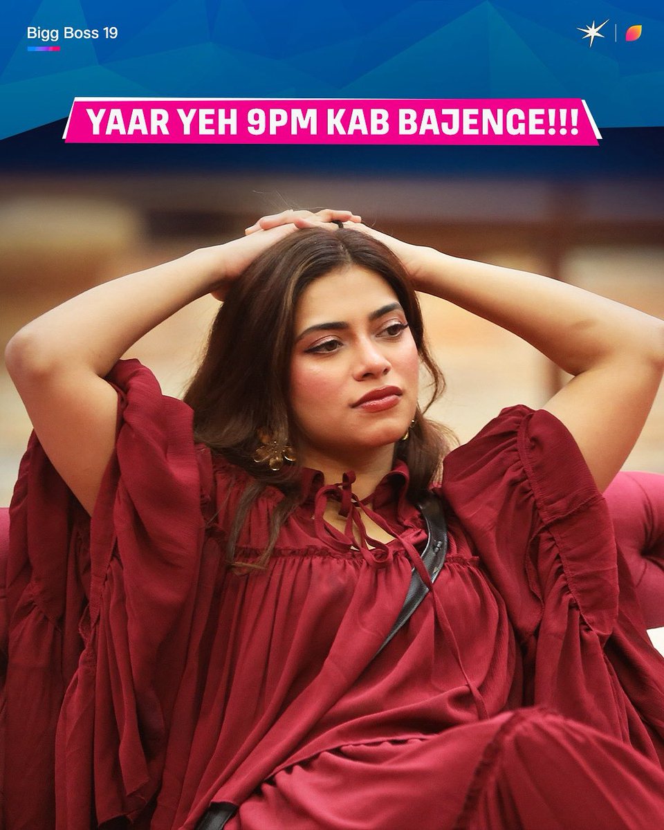 Bas 9 bajne ka intezaar hai - aapko bhi aur humein bhi!

Dekhiye BiggBoss19 ka naya episode, har roz raat 9 baje #JioHotstar par aur 10:30 baje <a href="/ColorsTV/">ColorsTV</a> par.

#BiggBossOnJioHotstar #BB19OnJioHotstar
