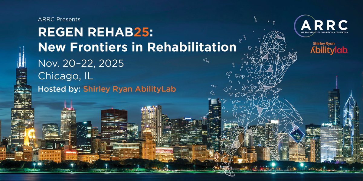 AR3T_P2C's tweet image. EARLY BIRD ENDS IN 2 DAYS! Regen Rehab &apos;25: New Frontiers in Rehabilitation, hosted by Shirley Ryan AbilityLab! Early Bird Registration is now open until August 28, 2025. Discounted rates for AAP members are available! Save your spot now using the link in our bio!