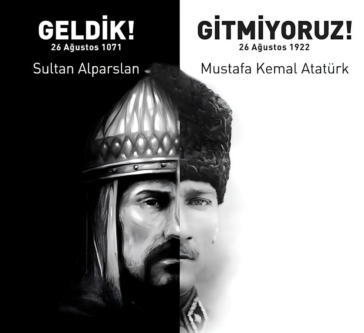 kimseslendirdi's tweet image. Geldik, gitmiyoruz!
#26Ağustos #Alparslan #Atatürk