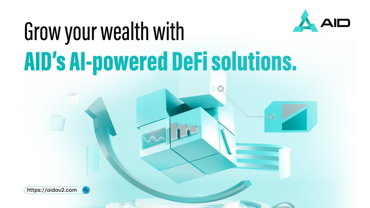 AIDAv2_official's tweet image. 📈 Grow your wealth with confidence
🤖 AID’s AI-powered DeFi solutions make investing smarter, safer, and more rewarding
🔗 aidav2.com
#AID #DeFi #AI #Crypto #Blockchain #SmartInvesting #WealthManagement