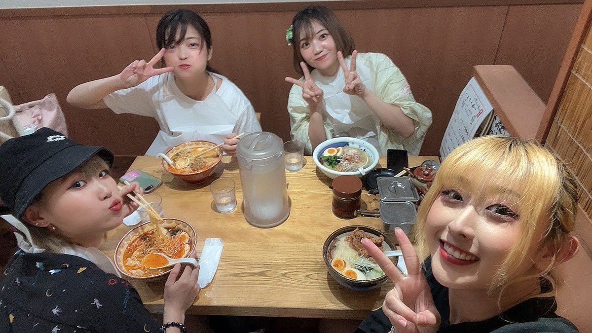#アクトレスガールズ イベント終わりにラーメン🍜✨️

キャンさんも次こそ……！🥹🍜

楽しい時間でした🫶🏻